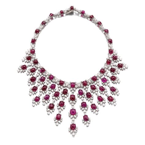 HARRY WINSTON | RUBY AND DIAMOND NECKLACE | Magnificent Jewels and ...