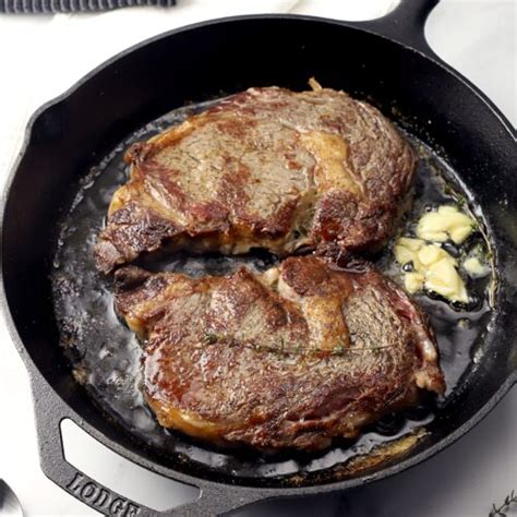 Pan Seared Boneless Ribeye Steak Recipe | Deporecipe.co