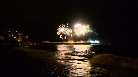 Cromer Pier New Year's Day fireworks, 2014. - YouTube