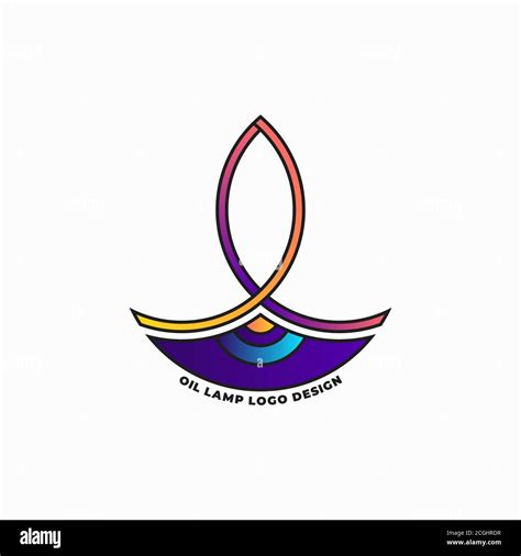 Oil lamp logo design template Stock Vector Image & Art - Alamy