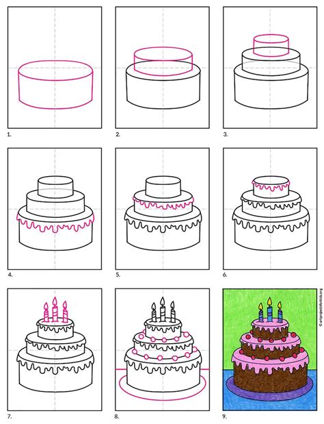 How To Draw A Birthday Cake For Kids | Images and Photos finder