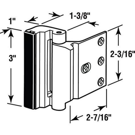 Defender Security U 11126 Door Reinforcement Lock – Add Extra, High ...