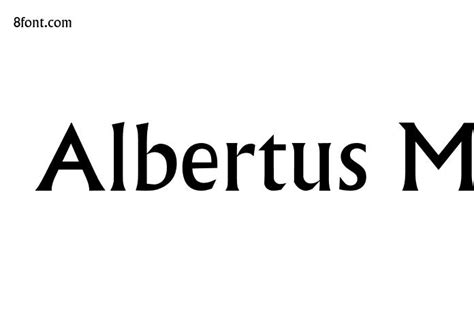 Albertus MT Std Font Family - Free Font Download