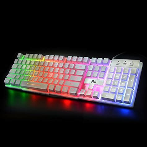 Light Up Wired Color Led Large Backlit Gaming Keyboard Mechanical Smart ...