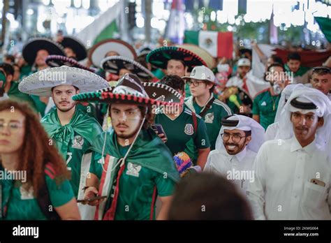 Doha, Catar. 26th Nov, 2022. Mexico fans during the FIFA World Cup ...