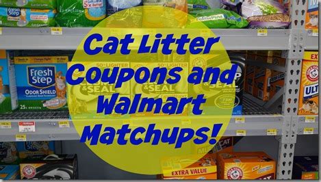 Cat Litter Coupons and Walmart Matchups!