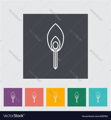 Match icon Royalty Free Vector Image - VectorStock