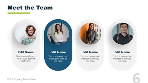 Meet The Team PPT Template