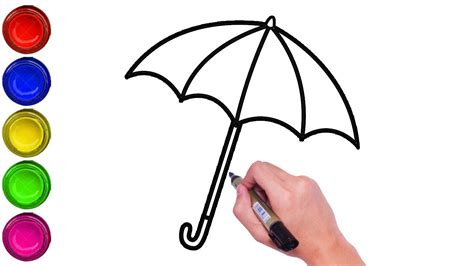 How To Draw A Umbrella Step By Step Easy - Mari-Kiketi