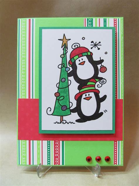 Savvy Handmade Cards: Penguin Christmas Card