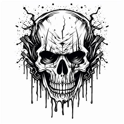 Premium AI Image | Pirate Skull Tattoo Design