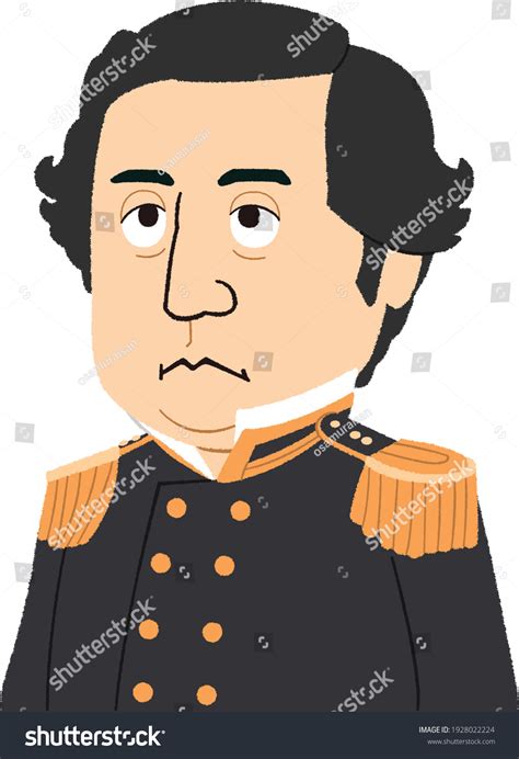 Matthew Perry Commodore United States Navy Stock Vector (Royalty Free ...