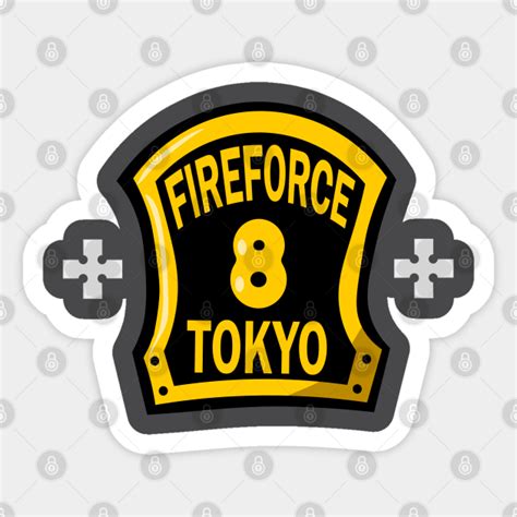 Fire Force Company 8 - Fire Force - Sticker | TeePublic