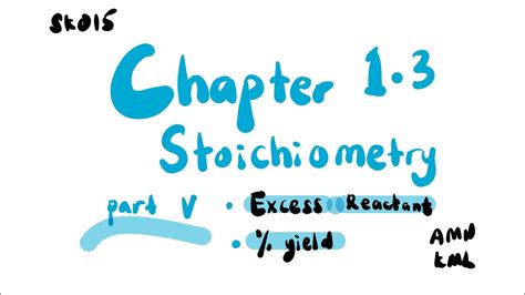 Excess Reactant & Percentage Yield | SES DK014 Chapter 4.2 (Part III) | SDS SK015 Chap. 1.3 (Pt ...