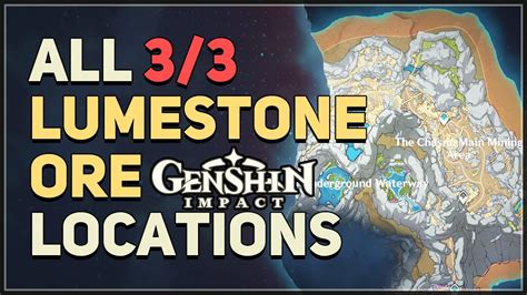 All Lumenstone Ore Locations Genshin Impact - YouTube