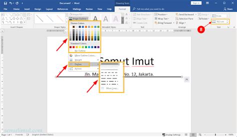 Cara Membuat Garis Horizontal Di Word - IMAGESEE