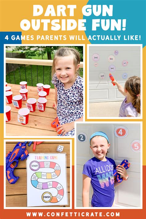 Dart Gun Printable Games - Printable PDF – Confetti Crate