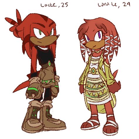 Knuckles Parents Redesigns by NannelFlannel on DeviantArt