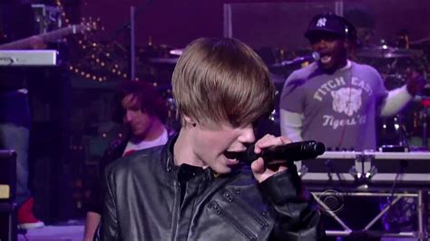 Justin Bieber sings Baby (David Letterman Live) - YouTube