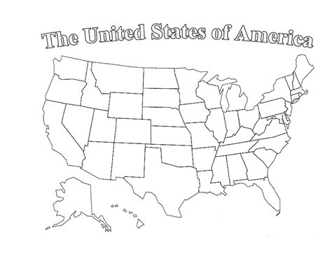 Blank Printable Us Map Free - Printable Templates