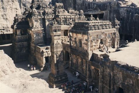 Kailasa temple major tourist attraction in India located in Ellora