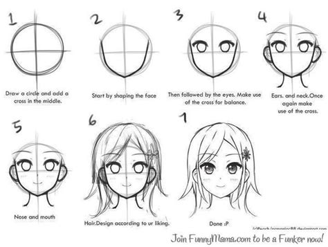 how to draw anime face easily | Anime drawings, Anime drawings tutorials, Manga drawing