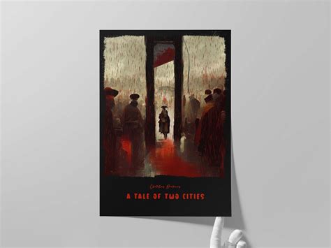 A Tale of Two Cities Book Cover Poster Alternative Design of Charles Dickens' Book Literary Art ...