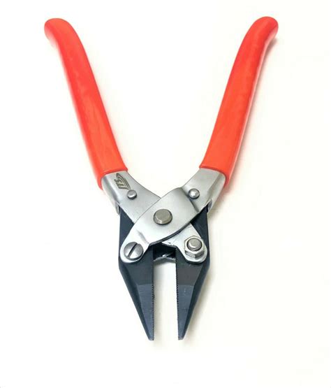 8" Parallel Action Chain Nose Pliers Serrated Jaw with PVC Handles ...