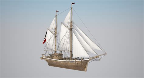 Galeas ship sea 3D model - TurboSquid 1152106