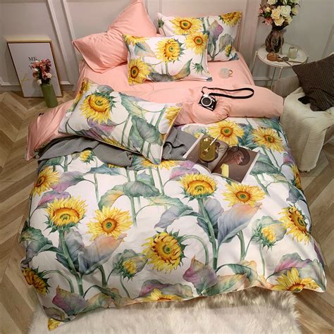 Sunflower Mae Duvet Cover Set (Egyptian Cotton) – Articture