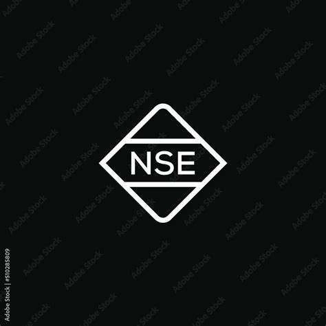 NSE 3 letter design for logo and icon.NSE monogram logo.vector ...