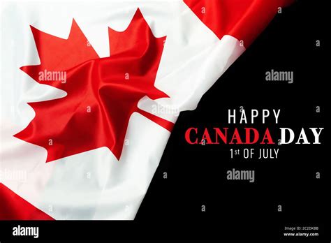 Happy Canada Day with Canada flag background Stock Photo - Alamy