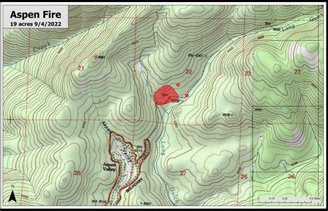 Fire Burning On Federal Land Near Aspen Valley - myMotherLode.com