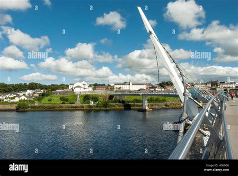 Peace Bridge Londonderry Northern Ireland Stock Photo - Alamy