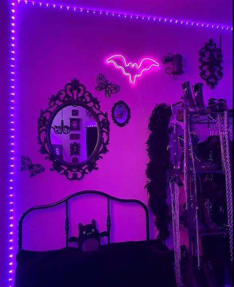 Pin by Ash on ⚰️living | Gothic decor bedroom, Monster high bedroom, Room makeover bedroom