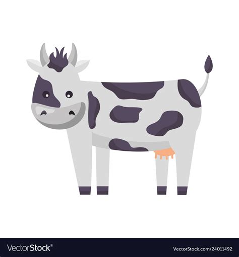 Cow farm animal Royalty Free Vector Image - VectorStock