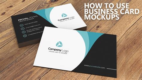 How to use Business Card Mockup in Photoshop - YouTube