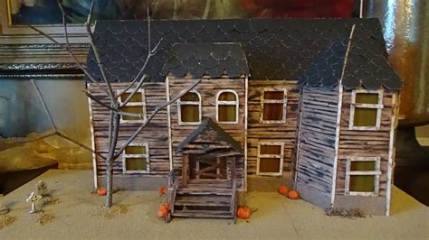 DIY Miniature Haunted House (inspired by house from 'IT') - YouTube