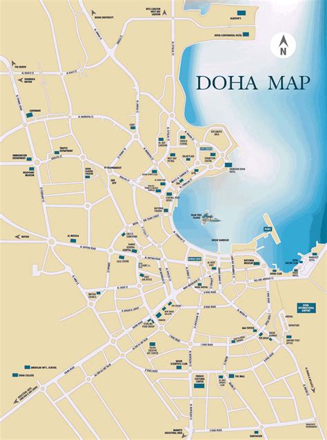 Doha Map - Doha Qatar • mappery