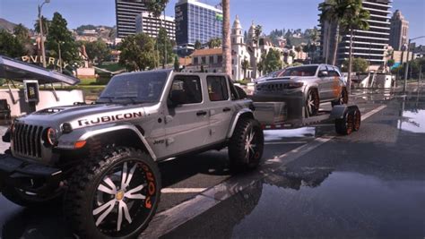 Jeep Wrangler Rubicon On Brushed Forgis With Matching Trailer | PNUT Customs