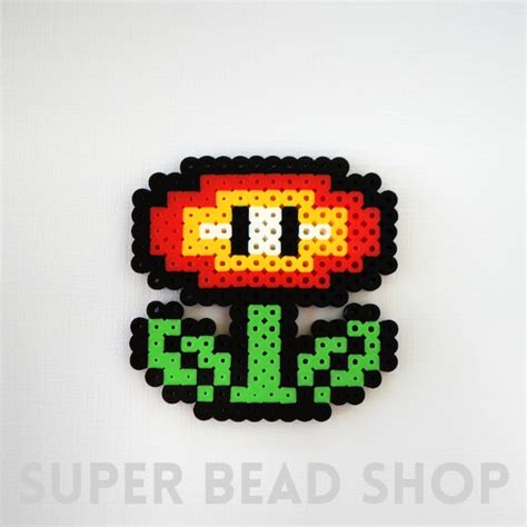 Super Mario Fire Flower Perler Pixel Art - Etsy UK