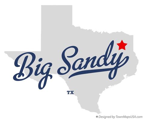 Map of Big Sandy, TX, Texas