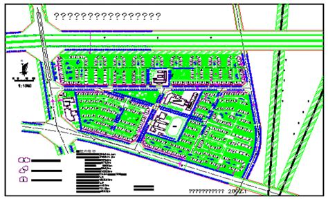 Township design drawing of People's government housing the main floor plan design drawing