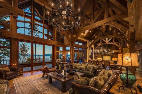 Stunning lodge style home with old world luxury overlooking Lake Tahoe | Lodge style home ...