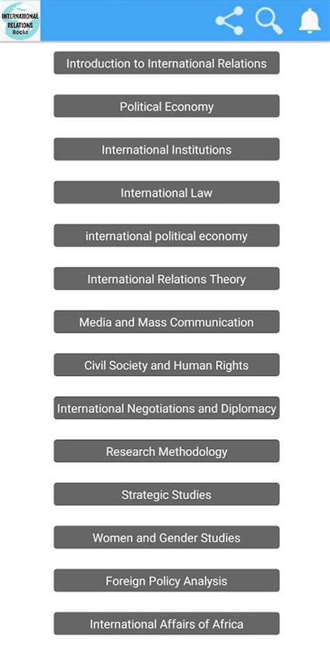 International Relations Books APK for Android - Download