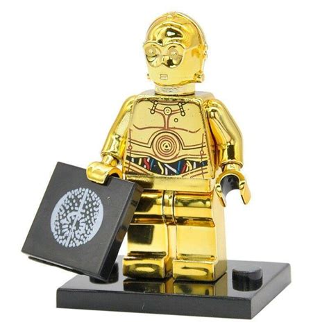 C3PO Gold Chrome - Star Wars Figure For Custom Lego Minifigures ...