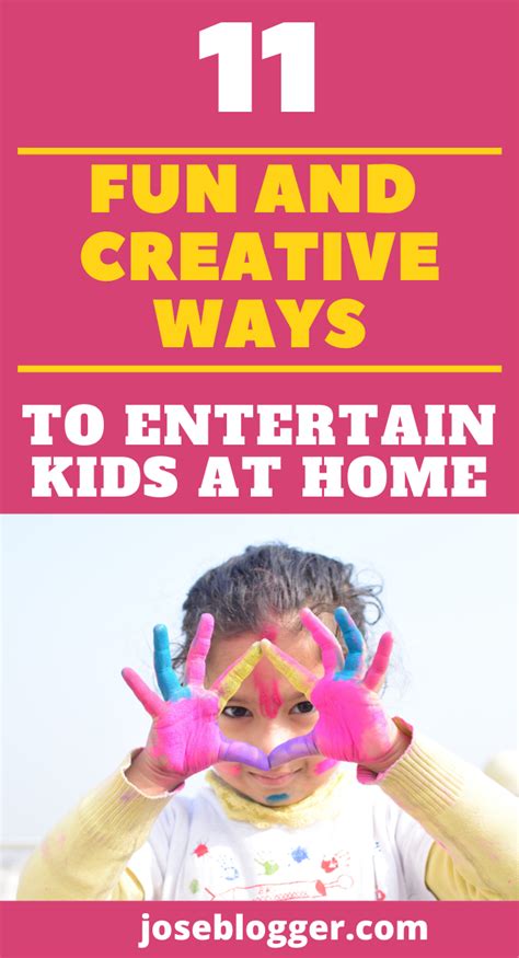 11 Fun and creative ways to entertain kids at home | Kids entertainment, Kids house, Entertaining