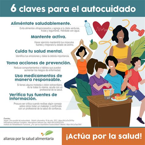 6 claves para el autocuidado - Alianza por la Salud Alimentaria