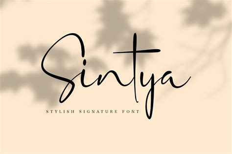 Sintya Stylish Signature Font By peterdraw | TheHungryJPEG.com