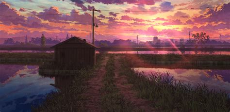 1024x500 Resolution Anime Sunset HD Cool Art 1024x500 Resolution ...